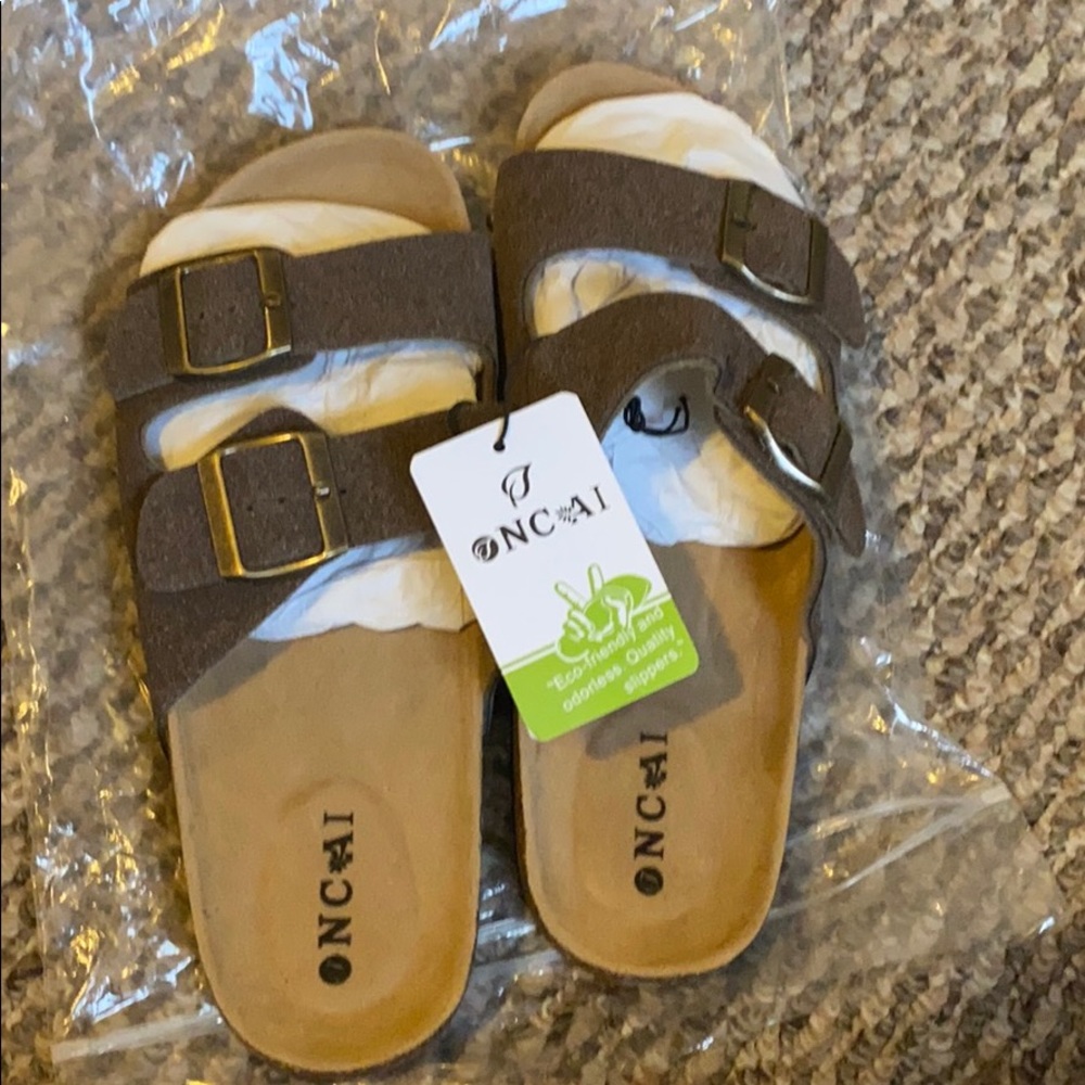 Dark brown sandals